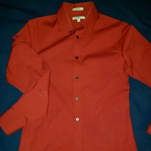 Vivid red dress shirt from Express